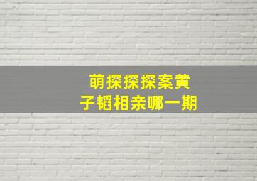 萌探探探案黄子韬相亲哪一期