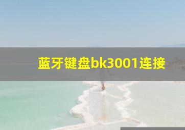 蓝牙键盘bk3001连接