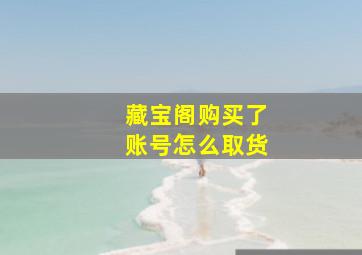 藏宝阁购买了账号怎么取货