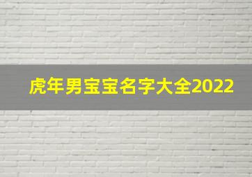 虎年男宝宝名字大全2022