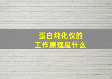 蛋白纯化仪的工作原理是什么