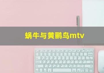 蜗牛与黄鹂鸟mtv