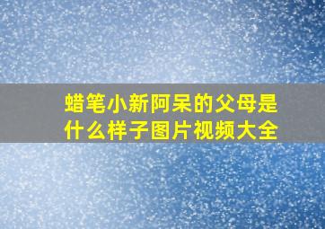 蜡笔小新阿呆的父母是什么样子图片视频大全