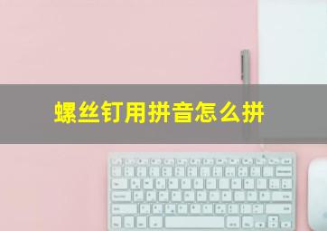 螺丝钉用拼音怎么拼