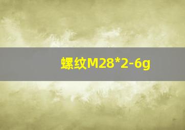 螺纹M28*2-6g