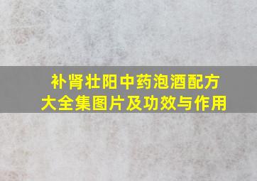 补肾壮阳中药泡酒配方大全集图片及功效与作用