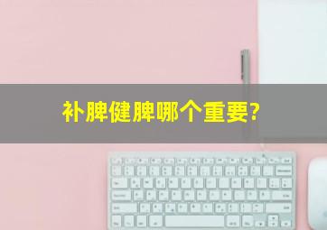 补脾健脾哪个重要?