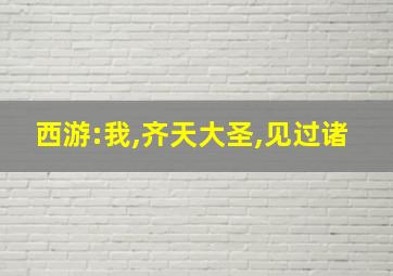 西游:我,齐天大圣,见过诸