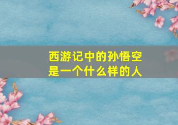 西游记中的孙悟空是一个什么样的人