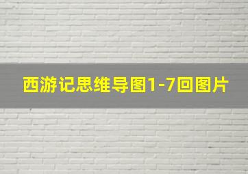 西游记思维导图1-7回图片