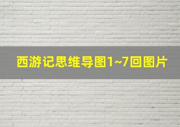 西游记思维导图1~7回图片