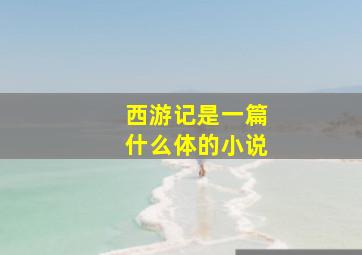 西游记是一篇什么体的小说