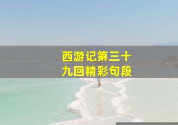 西游记第三十九回精彩句段