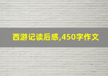 西游记读后感,450字作文