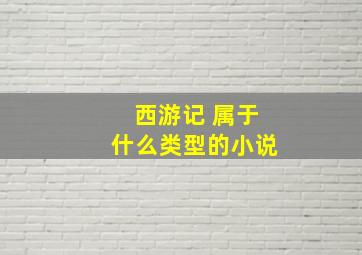 西游记 属于什么类型的小说