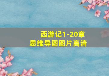 西游记1-20章思维导图图片高清