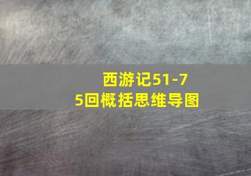 西游记51-75回概括思维导图