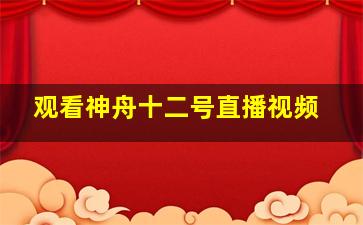 观看神舟十二号直播视频