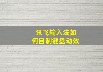 讯飞输入法如何自制键盘动效