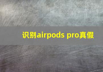 识别airpods pro真假