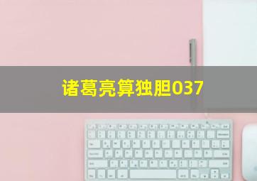 诸葛亮算独胆037