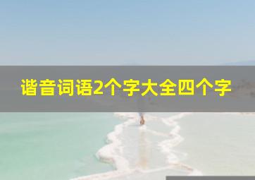 谐音词语2个字大全四个字