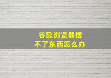 谷歌浏览器搜不了东西怎么办