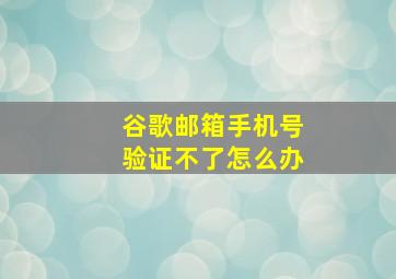 谷歌邮箱手机号验证不了怎么办