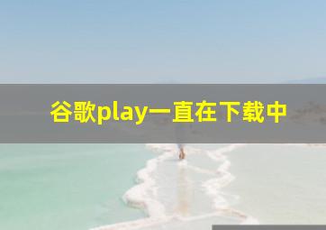 谷歌play一直在下载中