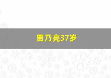 贾乃亮37岁