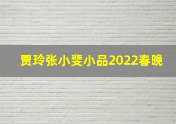 贾玲张小斐小品2022春晚