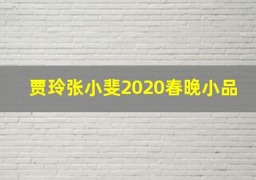 贾玲张小斐2020春晚小品