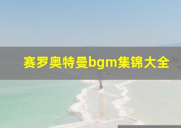 赛罗奥特曼bgm集锦大全