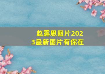 赵露思图片2023最新图片有你在