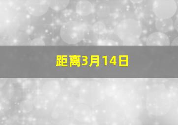 距离3月14日