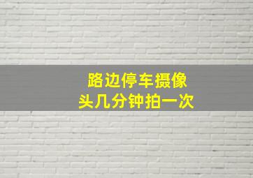 路边停车摄像头几分钟拍一次