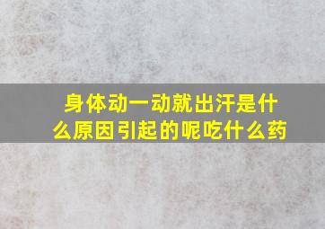 身体动一动就出汗是什么原因引起的呢吃什么药