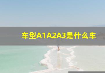 车型A1A2A3是什么车