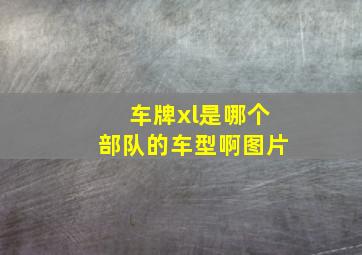 车牌xl是哪个部队的车型啊图片