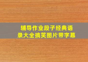 辅导作业段子经典语录大全搞笑图片带字幕