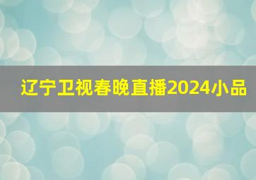 辽宁卫视春晚直播2024小品