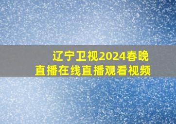 辽宁卫视2024春晚直播在线直播观看视频