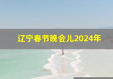 辽宁春节晚会儿2024年