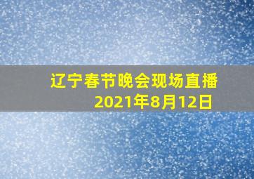 辽宁春节晚会现场直播2021年8月12日