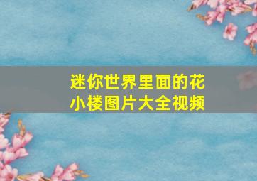 迷你世界里面的花小楼图片大全视频