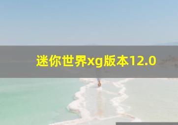 迷你世界xg版本12.0