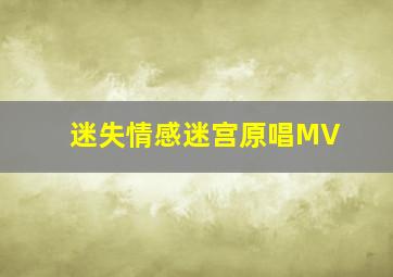 迷失情感迷宫原唱MV