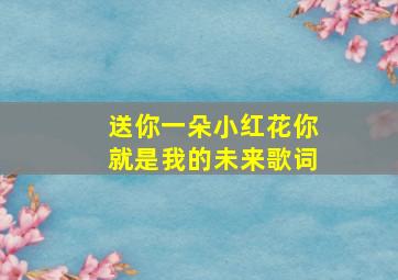 送你一朵小红花你就是我的未来歌词