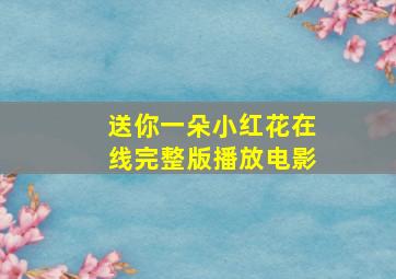 送你一朵小红花在线完整版播放电影