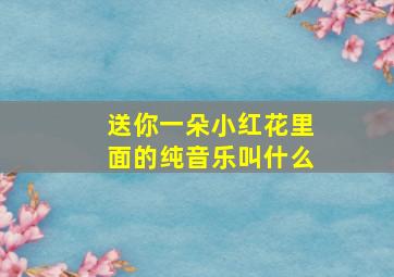 送你一朵小红花里面的纯音乐叫什么